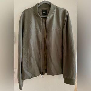Vince Lightweight Linen Bomber Jacket